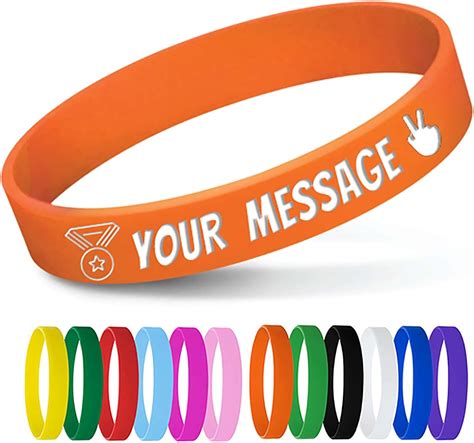 amazon rubber bracelets|rubber bracelets personalized amazon.